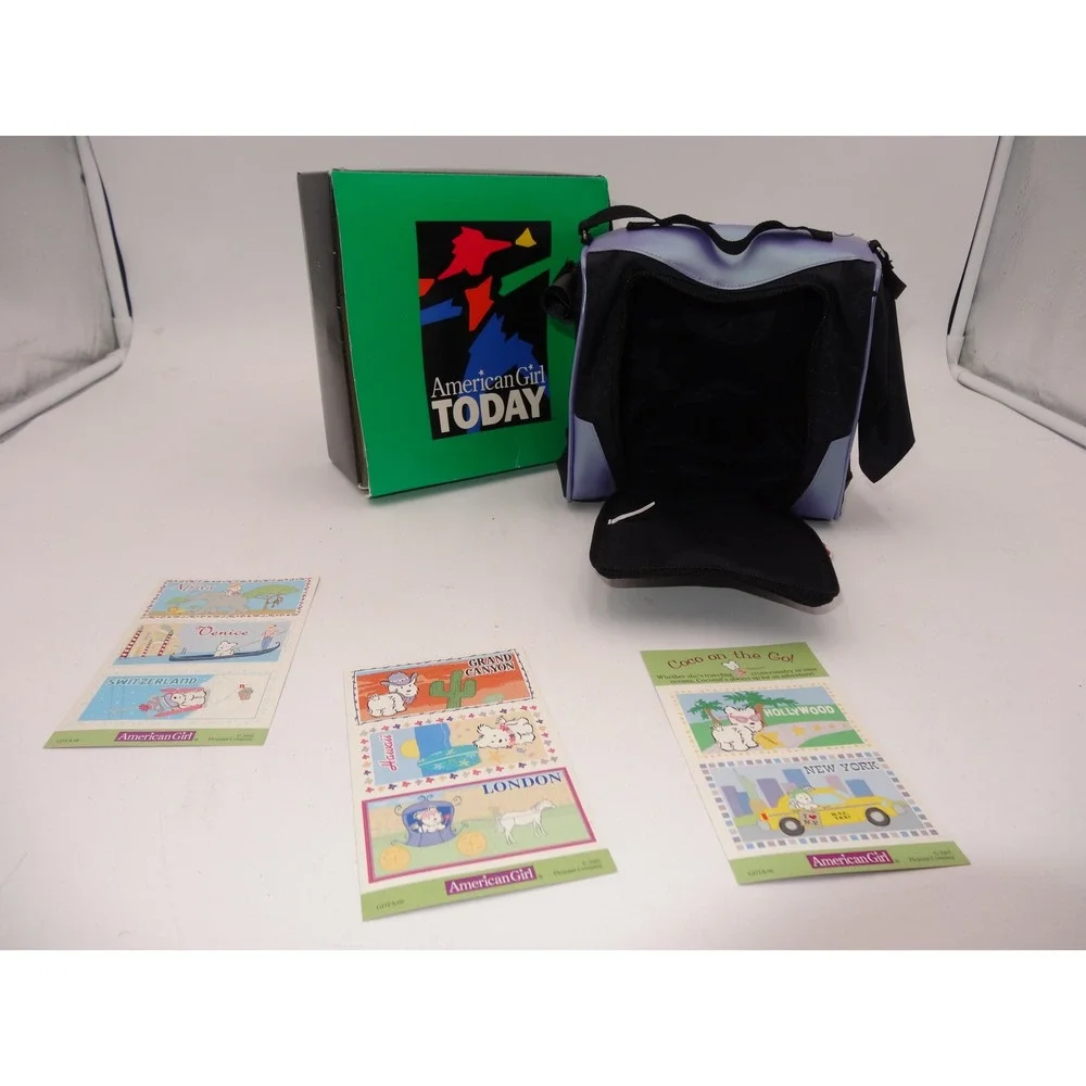 American Girl Today Coco on the Go Pet Carrier Bag with Stickers 2002